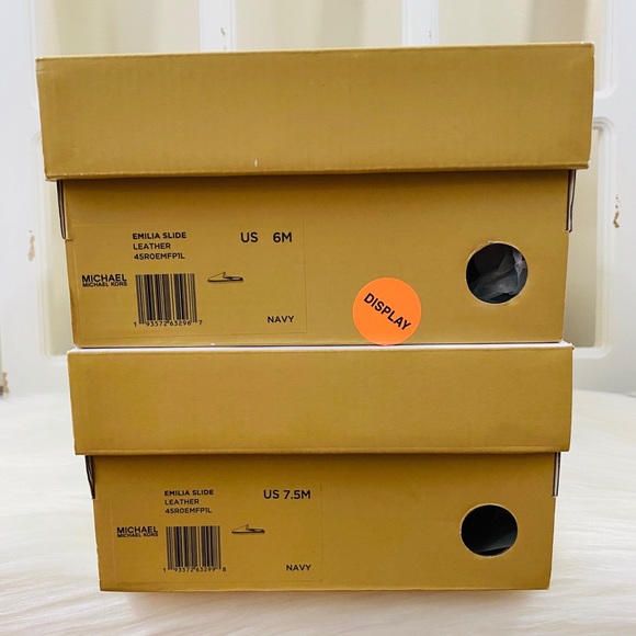 MK Emilia Leather Slide Slip On Espadrilles - Picture 10 of 10